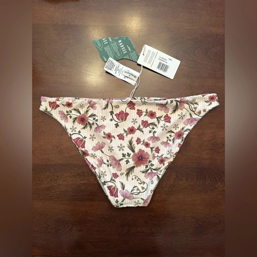 Agua Bendita Pink Floral Bikini Bottoms